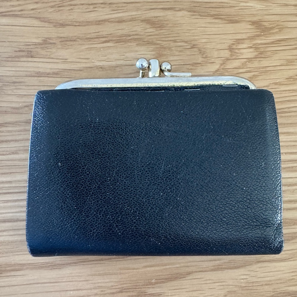 Tilley Vintage Black Leather Coin Purse